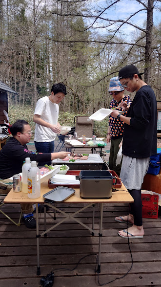 一色の森サウナで仲間とＢＢＱ